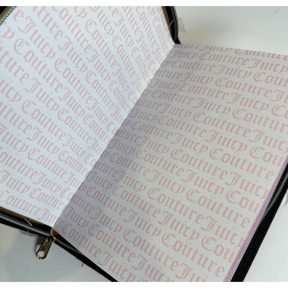 Juicy Couture 2026-2027 Zip Planner Journal Pink Heart Pen 18 Month New - Picture 9 of 12
